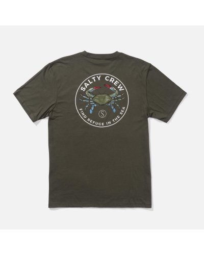 SALTY CREW Blue Crabber Premium S/S Dusty Olive T-Shirt 