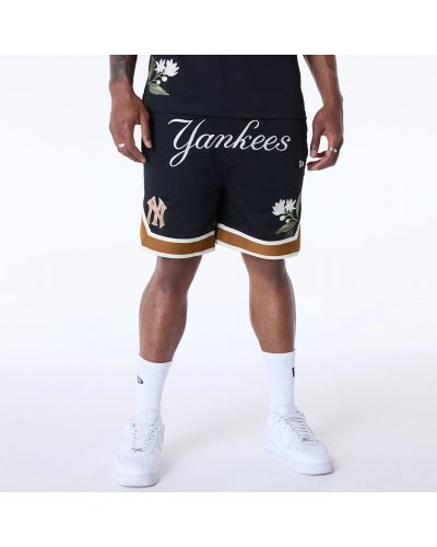 NEW ERA New York Yankees MLB Floral Black Shorts