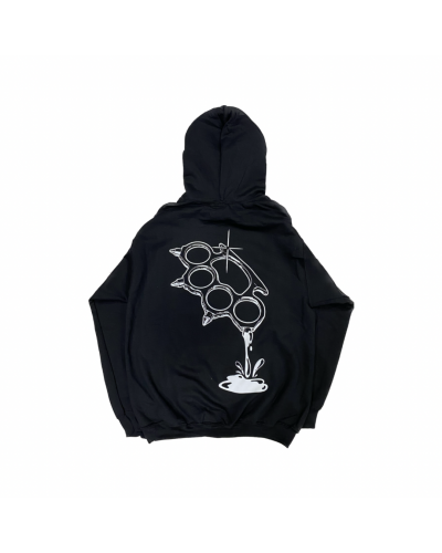 KUSH COMA Brass Knuckles and Gold Teeth Hoodie