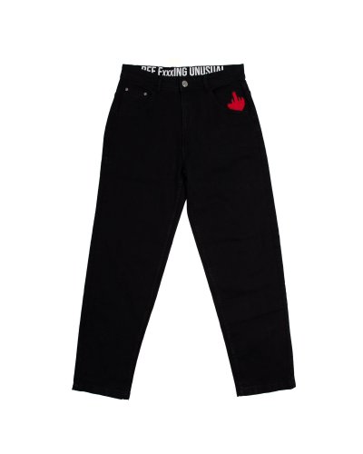 Bee Unusual “Feel Good” Black Baggy Denim Pants