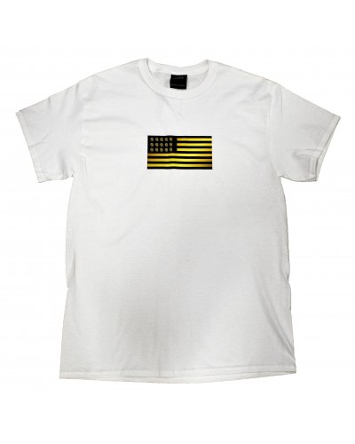 AMERICAN COOKIES APPAREL FLAG TEE WHT