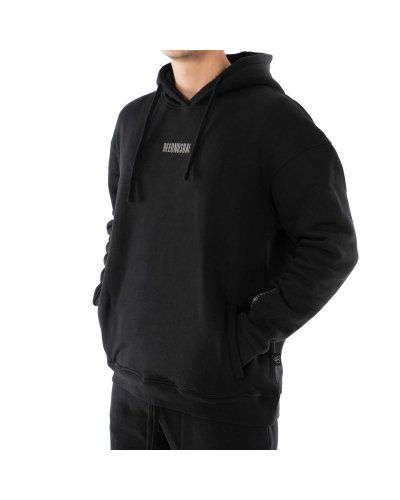 Bee Unusual Monochrome Hoodie Black