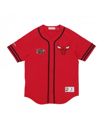 Mitchell & Ness NBA Chicago Bulls Fashion Cotton Button Shirt