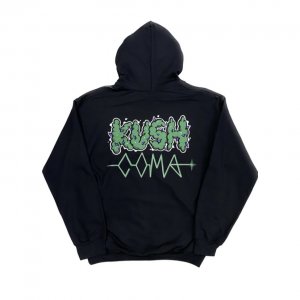 KUSH COMA Greenthump Kokkas Black Hoodie 