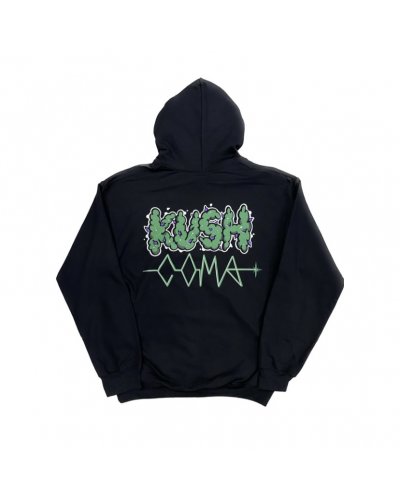 KUSH COMA Greenthump Kokkas Black Hoodie 