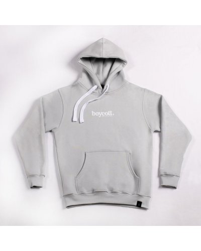 A.H.B. ICE GREY "BOYCOTT"HOODIE