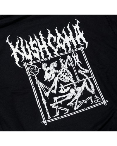 KUSH COMA Eternity in Hell Black Hoodie