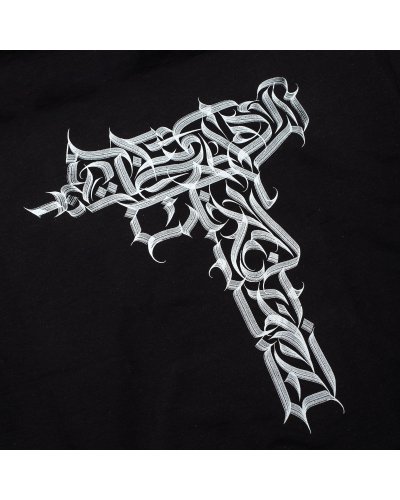 KUSH COMA Johny Bamps Lettering Black T-shirt