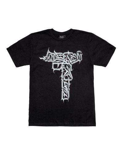 KUSH COMA Johny Bamps Lettering Black T-shirt
