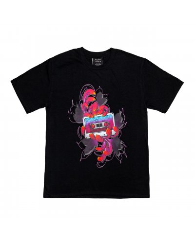 KUSH COMA Flower Tape Black T-Shirt