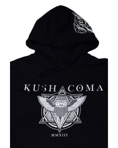 KUSH COMA OWL HOODIE BLACK