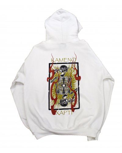 KUSH COMA Burnt Paper WHITE Hoodie