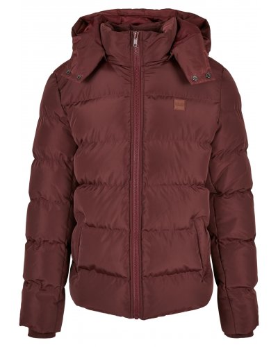 URBAN CLASSICS Hooded Puffer Cherry Jacket