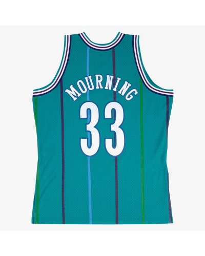 Mitchell & Ness Alonzo Mourning Teal Charlotte Hornets 1992/93 Hardwood Classics Swingman Player Jersey