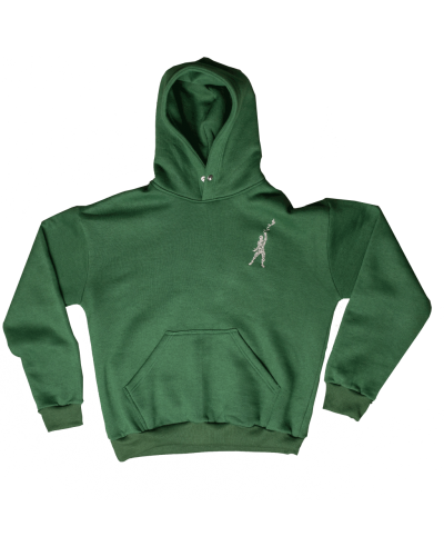 UNTHREADED OVERSIZED GREEN HOODIE 