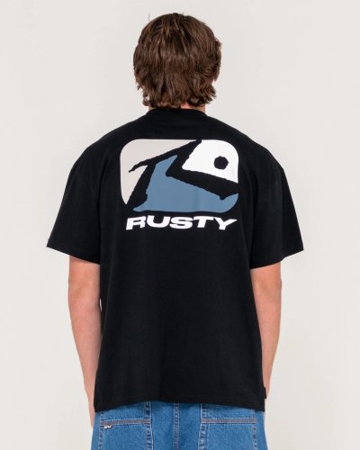 RUSTY PHENOM GRAPHIC T-SHIRT BLACK 