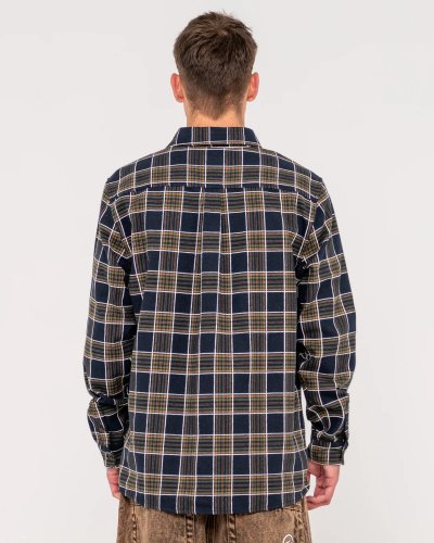 RUSTY BROOKS LONG SLEEVE SHIRT NAVY/CREAM 