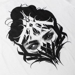 KUSH COMA Blue Tattooer White Eye Hoodie