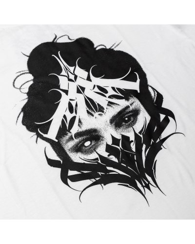 KUSH COMA Blue Tattooer White Eye Hoodie