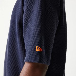 NEW ERA New York Mets MLB Waffle Navy Oversized T-Shirt