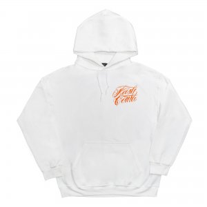 KUSH COMA Kristeake Lucky Cat White Hoodie