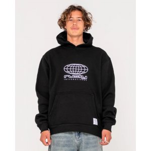 RUSTY INTERNATIONAL BLACK HOODED FLEECE