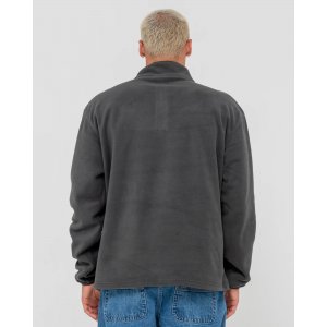 RUSTY CORE DIVISION POLAR FLEECE 1/4 ZIP COAL 