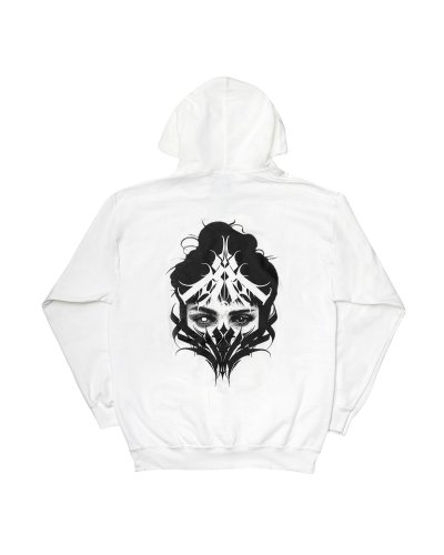 KUSH COMA Blue Tattooer White Eye Hoodie