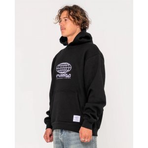 RUSTY INTERNATIONAL BLACK HOODED FLEECE