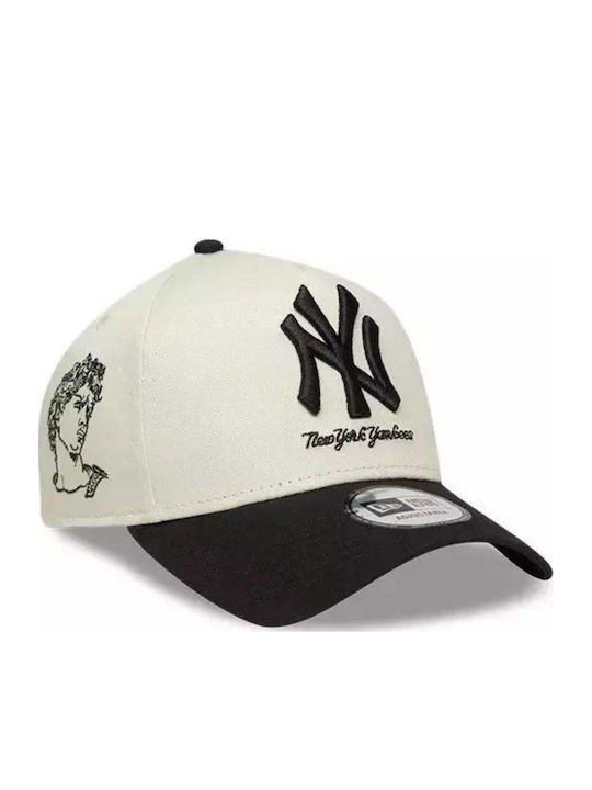 NEW ERA Mythical E-Frame New York Yankees Adjustable Light Beige Cap