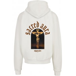 MJG x Sacred Aura Heavy Oversized White Hoodie 