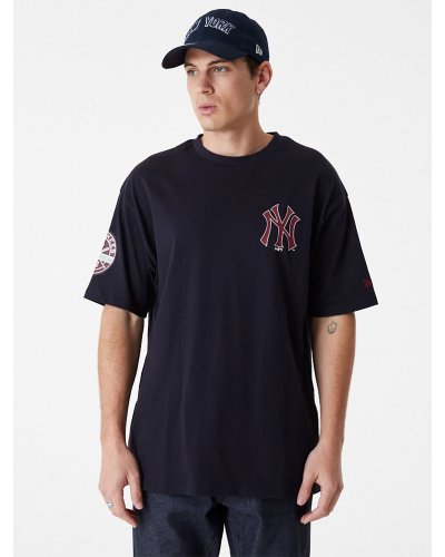 NEW ERA New York Yankees MLB Large Logo Oversized Navy T-Shirt